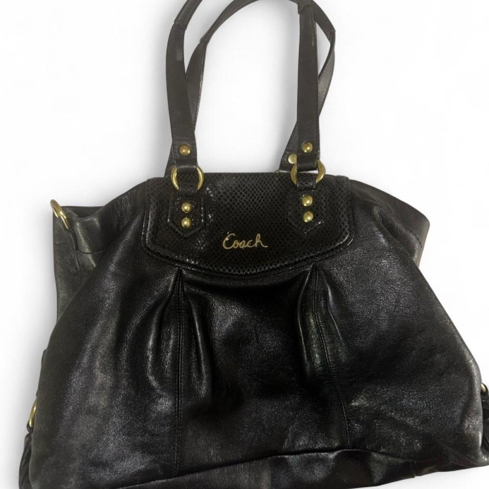 Y2K Vintage Coach Ashley Leather Carryall Bag